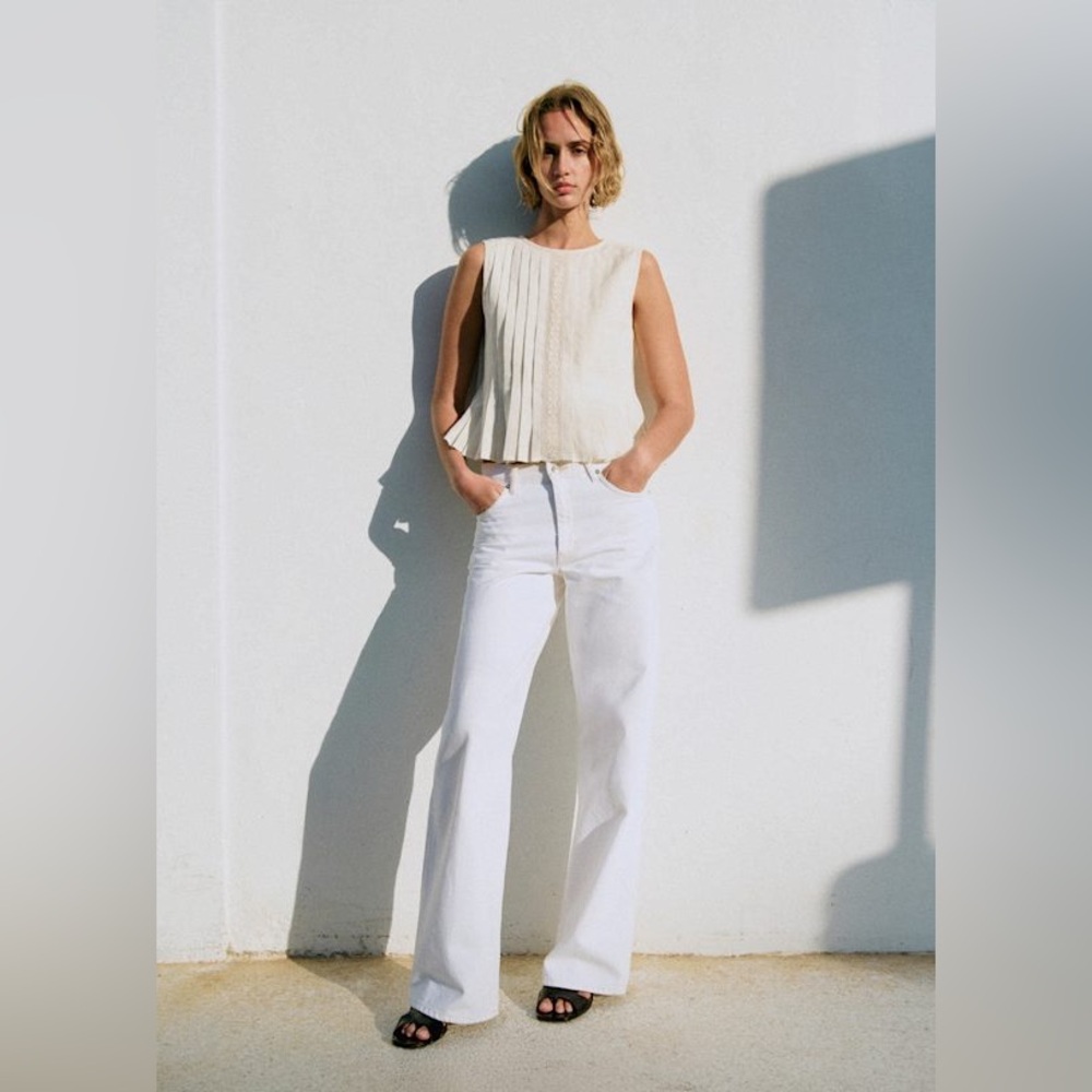 BNWT Sezane Molly Blouse - Ecru - Picture 2 of 6